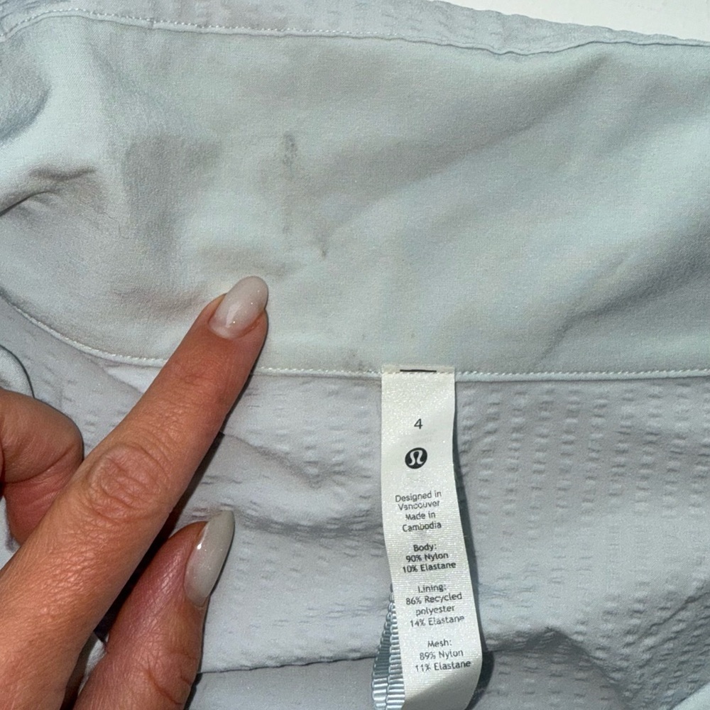 Lululemon Pack Light Pullover Packable Jacket Size 4 Blue Ocean Air 1/2 Zip - Picture 6 of 11